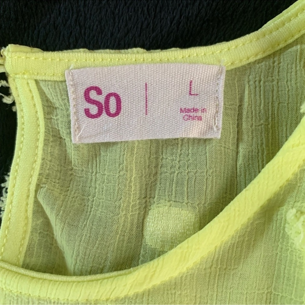 Swiss Dot Babydoll Dress Bright Neon size Large - Picture 5 of 10